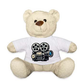 Vintage Filmprojektor Illustration - Teddy - Weiß - Vorne