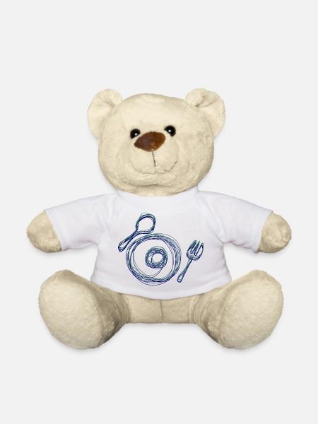 Creative cutlery design - Teddy Bear - white