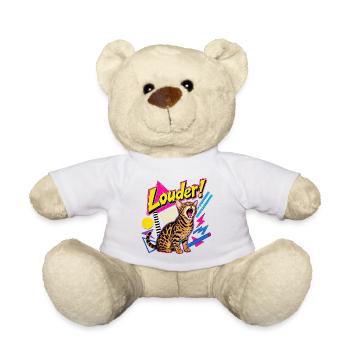 Chat perçant des années 90 de Memphis Bengal - Nounours - blanc - Devant
