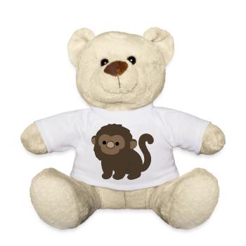 Neugieriger Heulaffe - Teddy - Weiß - Vorne