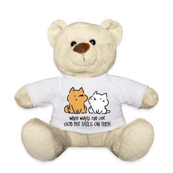 Gott hat ihnen Schwänze angezogen - Teddy - Weiß - Vorne