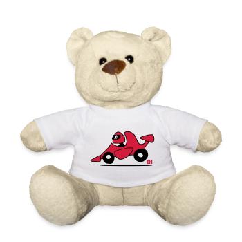 voiture de course - Nounours - blanc - Devant
