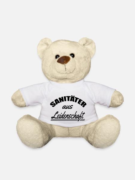 Sanitäter aus Leidenschaft - Teddy - Weiß