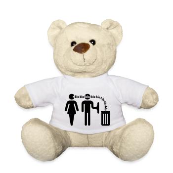Bla bla bla / Frauenversteher (small) - Teddy - Weiß - Vorne