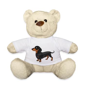 Dachshund - Teddy Bear - white - Front