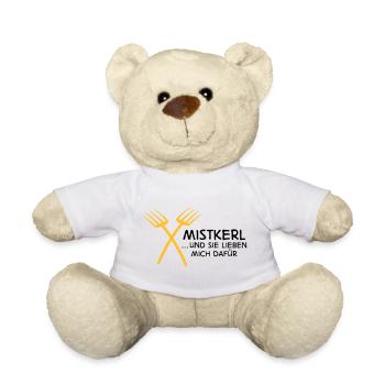 2541614 15142795 mistkerl - Teddy Bear - white - Front