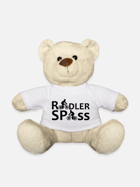 Radler Spaß Fahrrad Radfahrer Rad Fun Geschenk - Teddy - Weiß