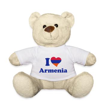 I love Armenia - Ich liebe Armenien. - Teddy - Weiß - Vorne