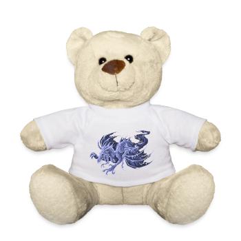 ghost dragon - Teddy Bear - white - Front
