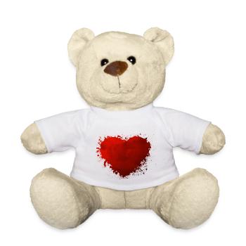 Herz paint - Teddy - Weiß - Vorne