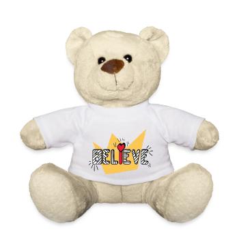 Believe Love aime la croyance - Nounours - blanc - Devant