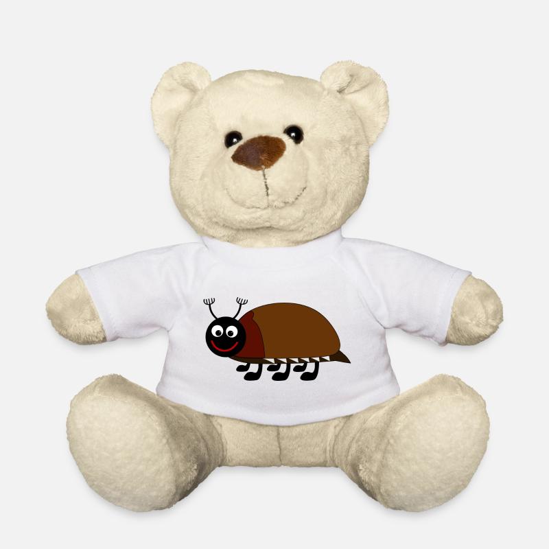 Verspielte Käferillustration für Kinder - Teddy - Weiß