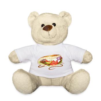 Doner Kebab Fast Food Junk Turkey Turc - Nounours - blanc - Devant