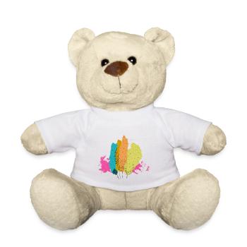 kolorowa wiosna, bunter Frühling, colorful spring - Teddy - Weiß - Vorne