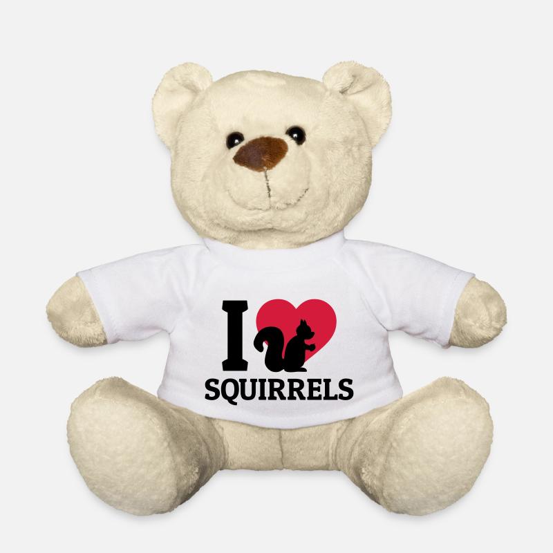 I love Squirrels - Teddy - Weiß