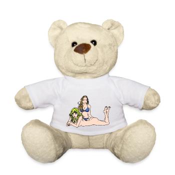 Filles Sexy Femmes Nues Érotiques Fantasy Sexe - Nounours - blanc - Devant