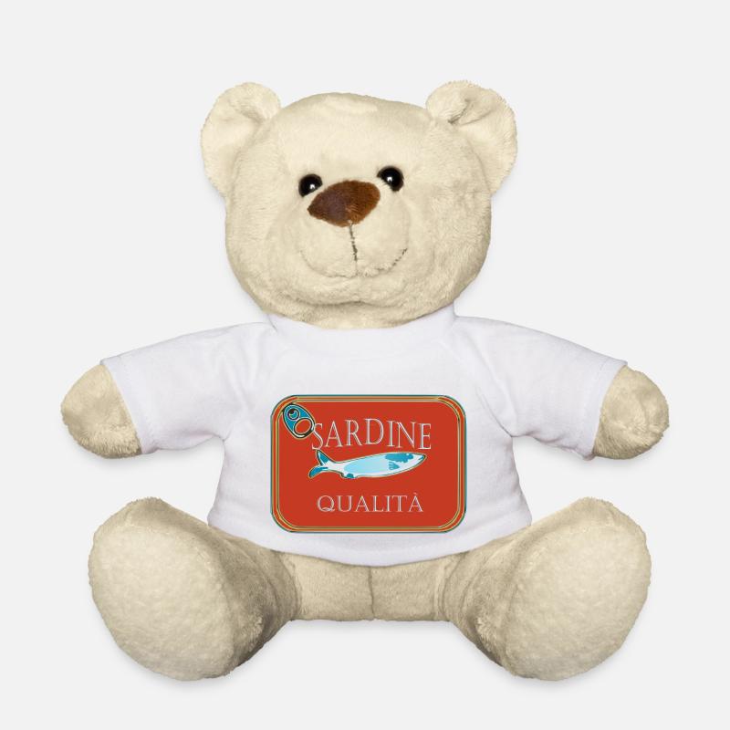 CAN OF QUALITY SARDINES - Teddy Bear - white
