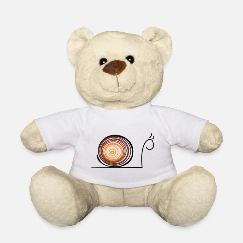 Schnecke - Teddy - Weiß