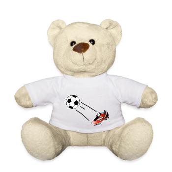 Football Soccer Football boot - Teddy Bear - white - Front