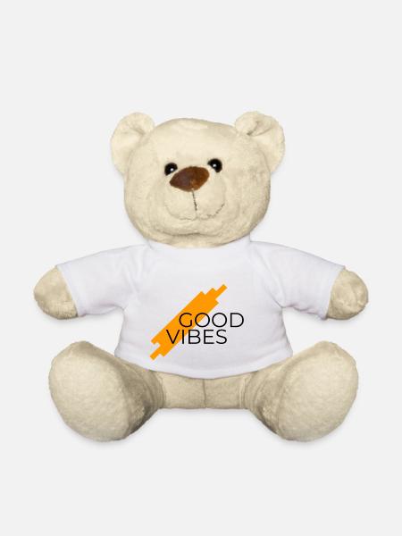 GOOD VIBES - Teddy Bear - white