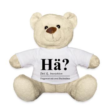 Hä? - Teddy - Weiß - Vorne
