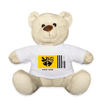 Brittany - Coat of arms Pays de Léon - Teddy Bear - white - Front