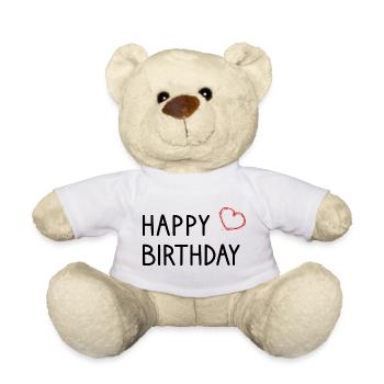 ALLES GUTE ZUM GEBURTSTAG ALLES GUTE ZUM GEBURTSTAG. - Teddy - Weiß - Vorne