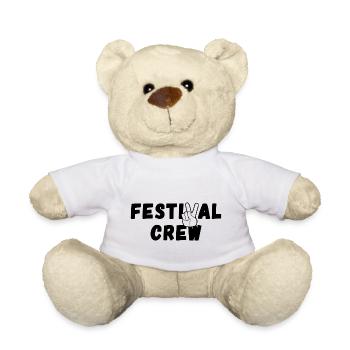 FESTIVAL CREW - Teddy Bear - white - Front