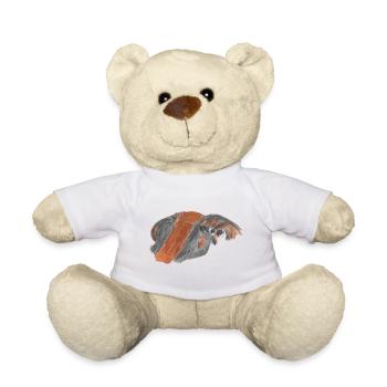 Peruvian guinea pig - Teddy Bear - white - Front