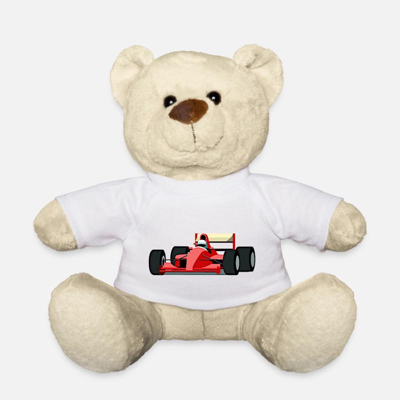 Rennwagen 1 - Teddy - Weiß