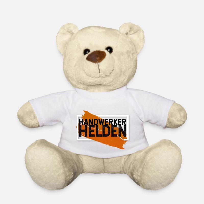Handwerker Helden - Teddy - Weiß