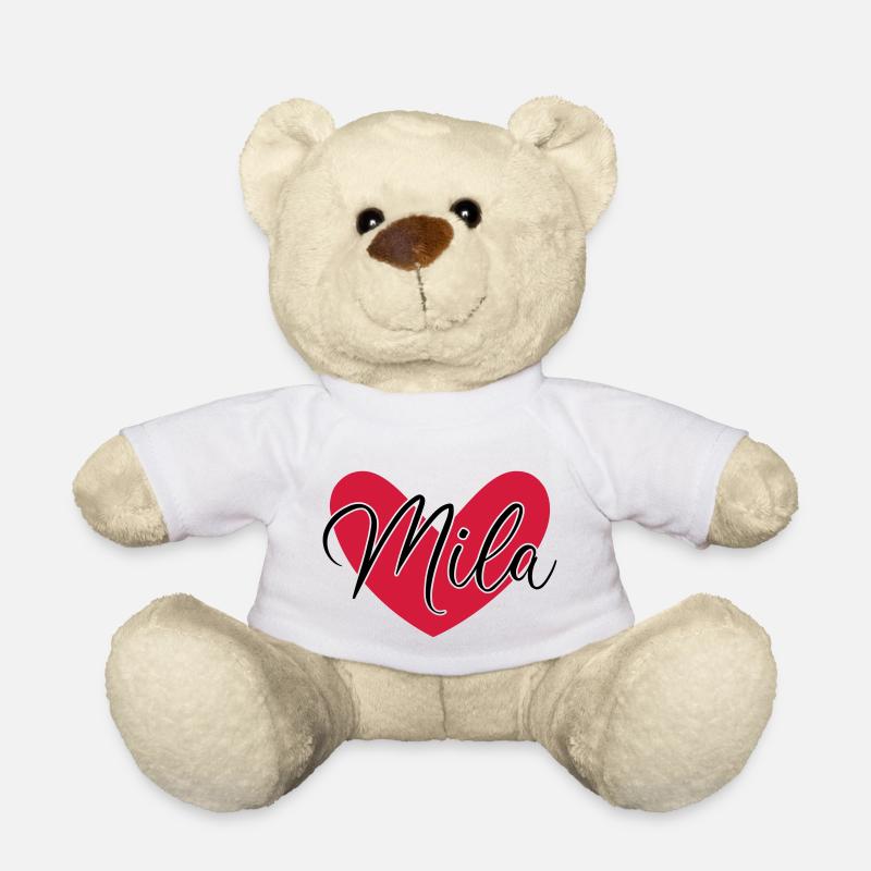 Mila Name Vorname - Teddy - Weiß