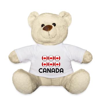 Kanada, Kanada Land, Kanada Flagge, Kanada Hoodie - Teddy - Weiß - Vorne