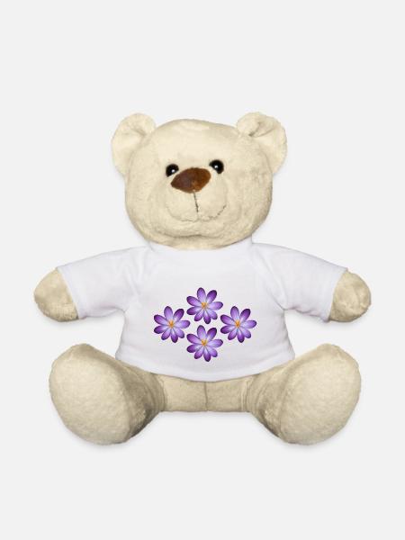 Blumen, Blumen-t-Shirts, Blumen-Hoodies, Blume - Teddy - Weiß