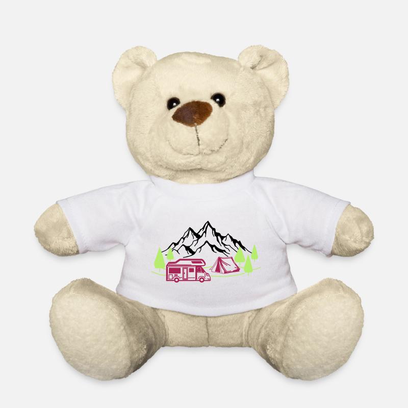 Urlaub in den Bergen - Teddy - Weiß