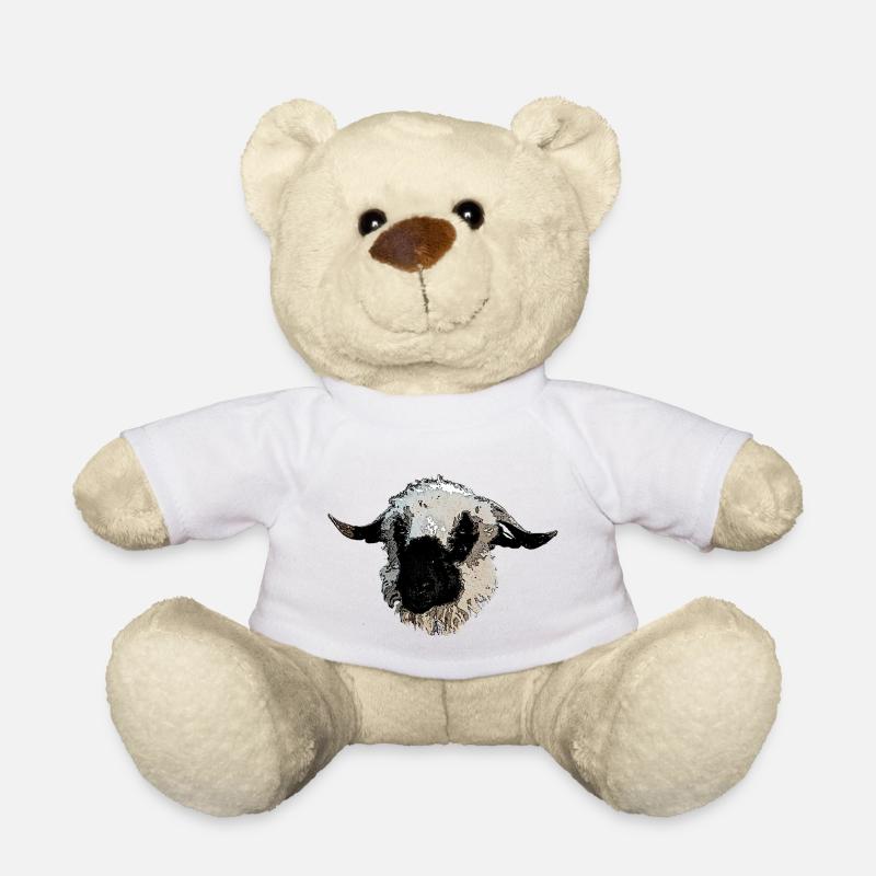 Walliser Schwarznasenschaf - Teddy - Weiß