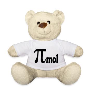 Pi mole pour les mathématiciens, les nerds chimie nombre # - Nounours - blanc - Devant