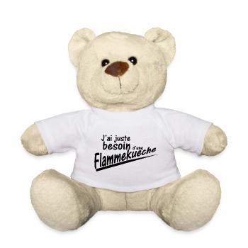J ai juste besoin d une flammekueche - Nounours - blanc - Devant