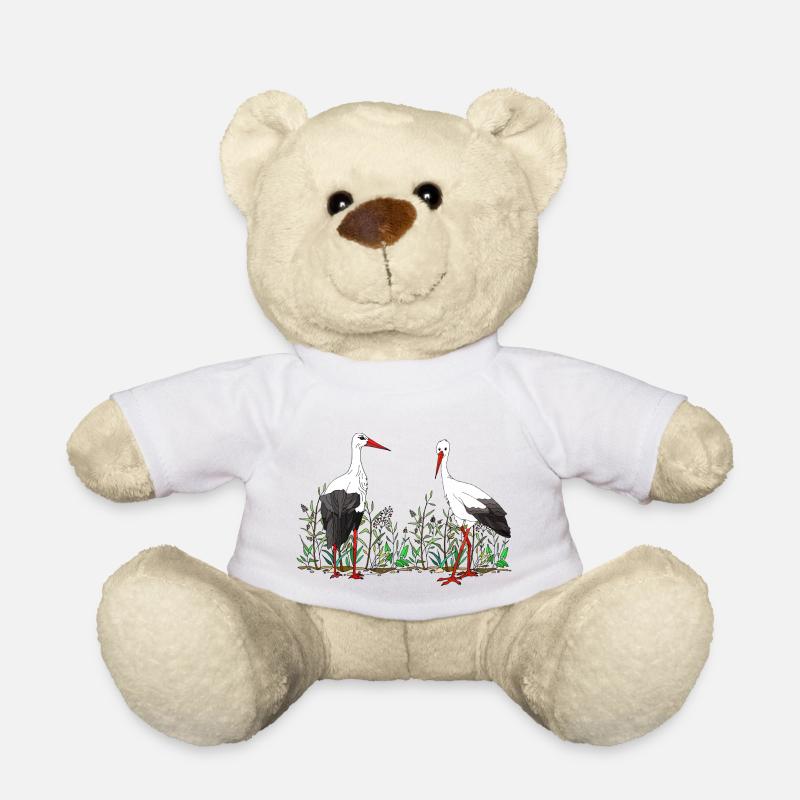 Störche - Teddy - Weiß