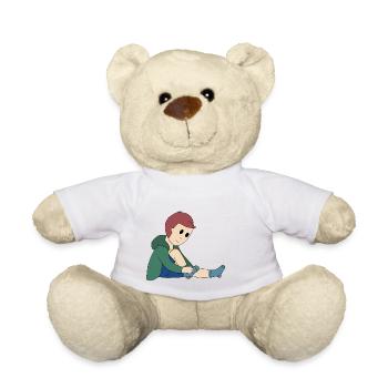Mettre des chaussettes - Nounours - blanc - Devant