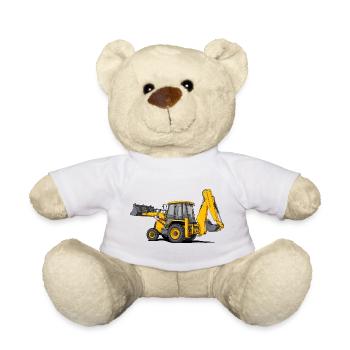 Tractor Loader - Teddy Bear - white - Front