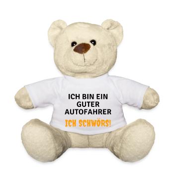 Ich bin ein guter Autofahrer Ich schwörs! - Teddy - Weiß - Vorne