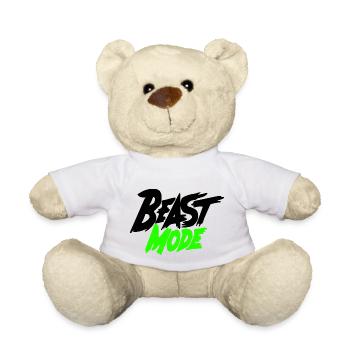 Beast Mode Training - Teddy Bear - white - Front