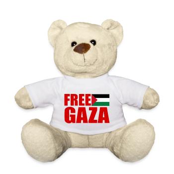 Freedom free gaza - Nounours - blanc - Devant