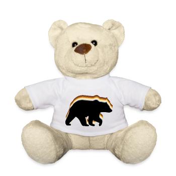 Gay Bear Shirt, Gay Bear Pride, Gay Bear Men, Gay - Teddy - Weiß - Vorne