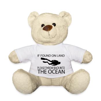 Diving Dive plonger - Nounours - blanc - Devant