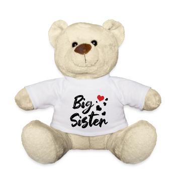Grande Sœur Frères et sœurs Chérie - Nounours - blanc - Devant