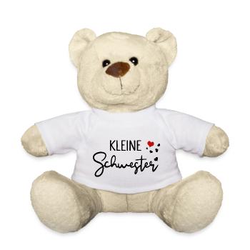 Kleine Schwester Familien Liebe - Teddy - Weiß - Vorne