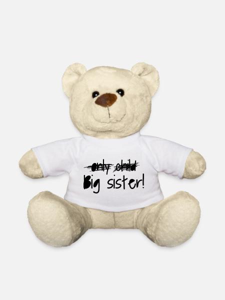 Große Schwester - Teddy - Weiß