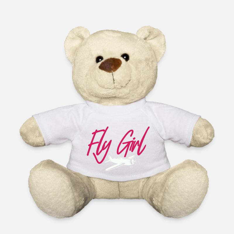 Fly Girl Aviation Pilot - Teddy - Weiß